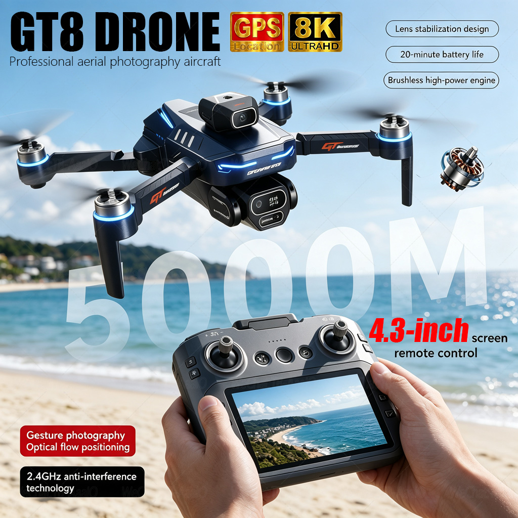 Drone Rc Harness - NUOVO Drone RC GT8 HD 4K
