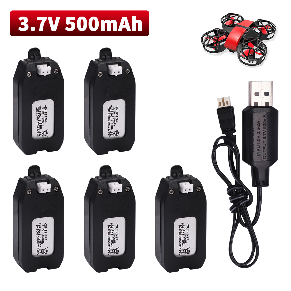 Drone Rc Accessories - Batteria al litio 3.7V 500mAh per