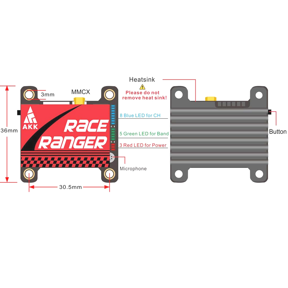 Trasmettitore FPV AKK 5.8G a L - Drone Rc Holder recensione e prezzo