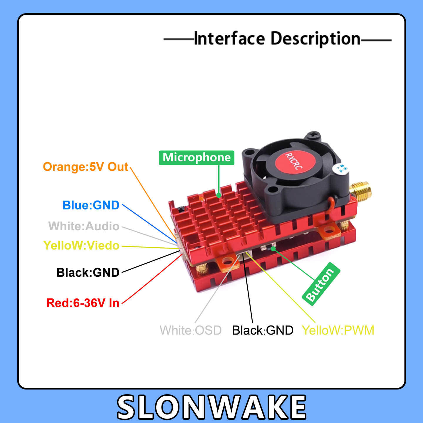 SLONWAKE 5.8G 2W VTX FPV 1800T - Drone Rc With Camera recensione e prezzo
