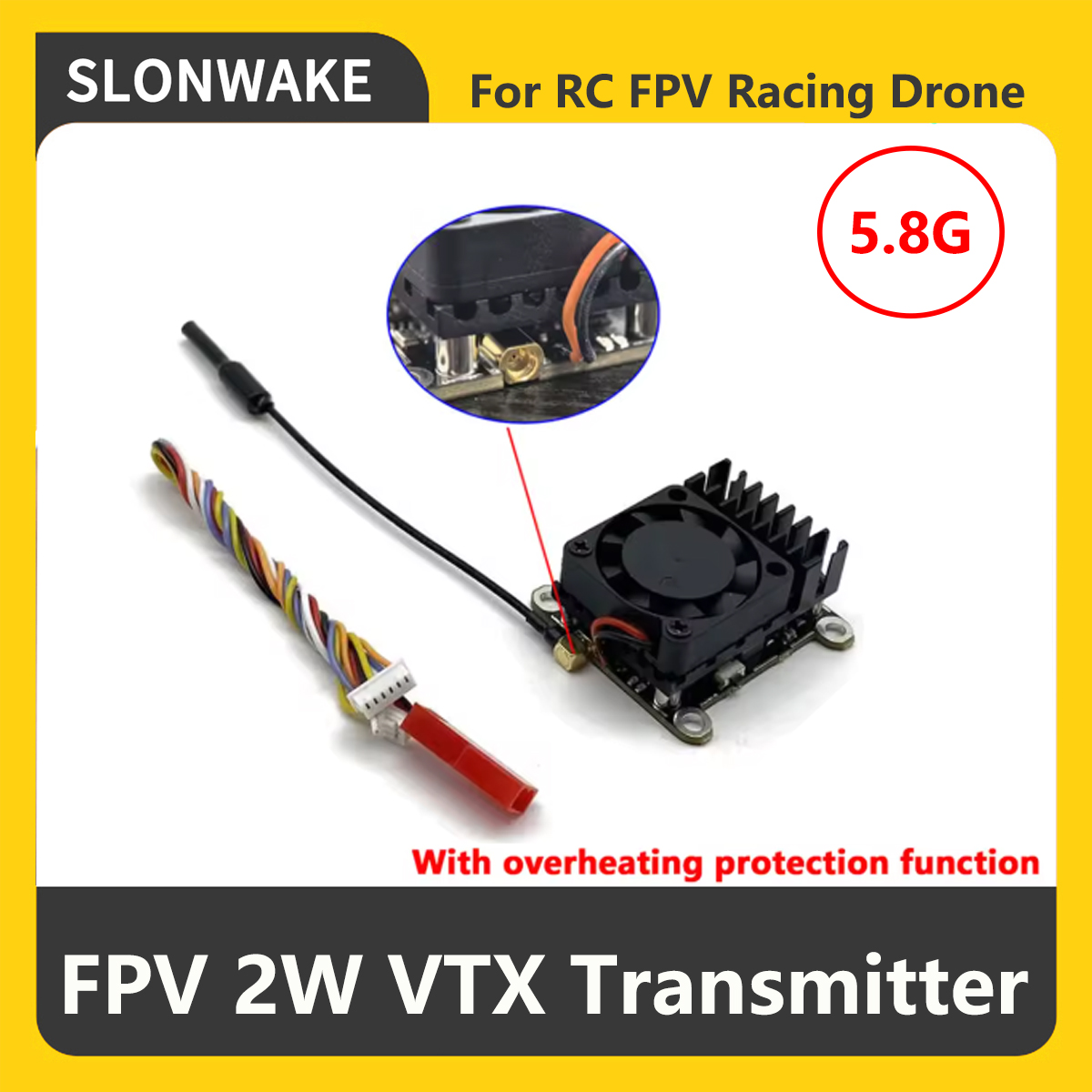 SLONWAKE 5.8G 2000mW Trasmetti - Drone Rc Accessories recensione e prezzo