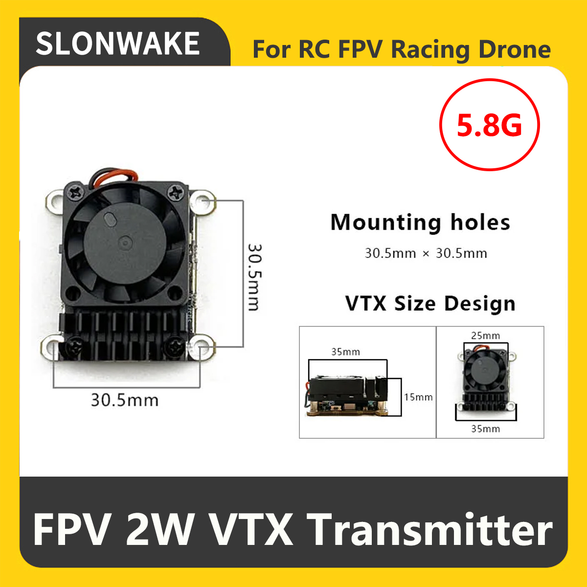 SLONWAKE 5.8G 2000mW Trasmetti - Drone Rc Accessories recensione e prezzo