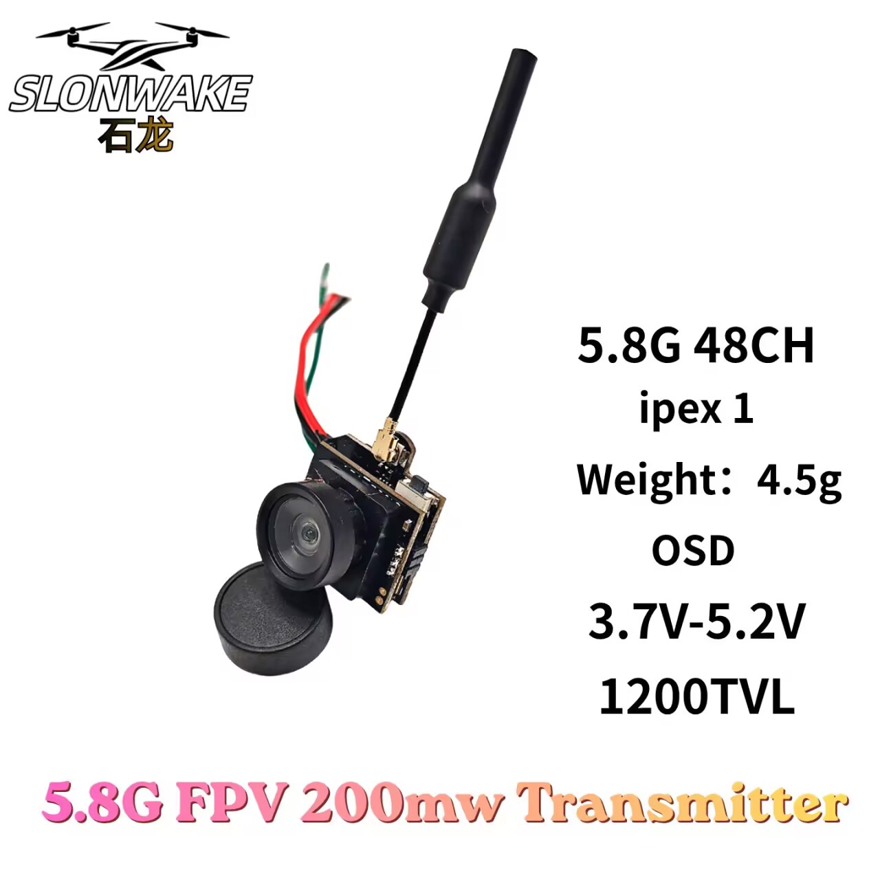 SLONWAKE 5.8G Trasmettitore VT - Drone Rc With Camera recensione e prezzo